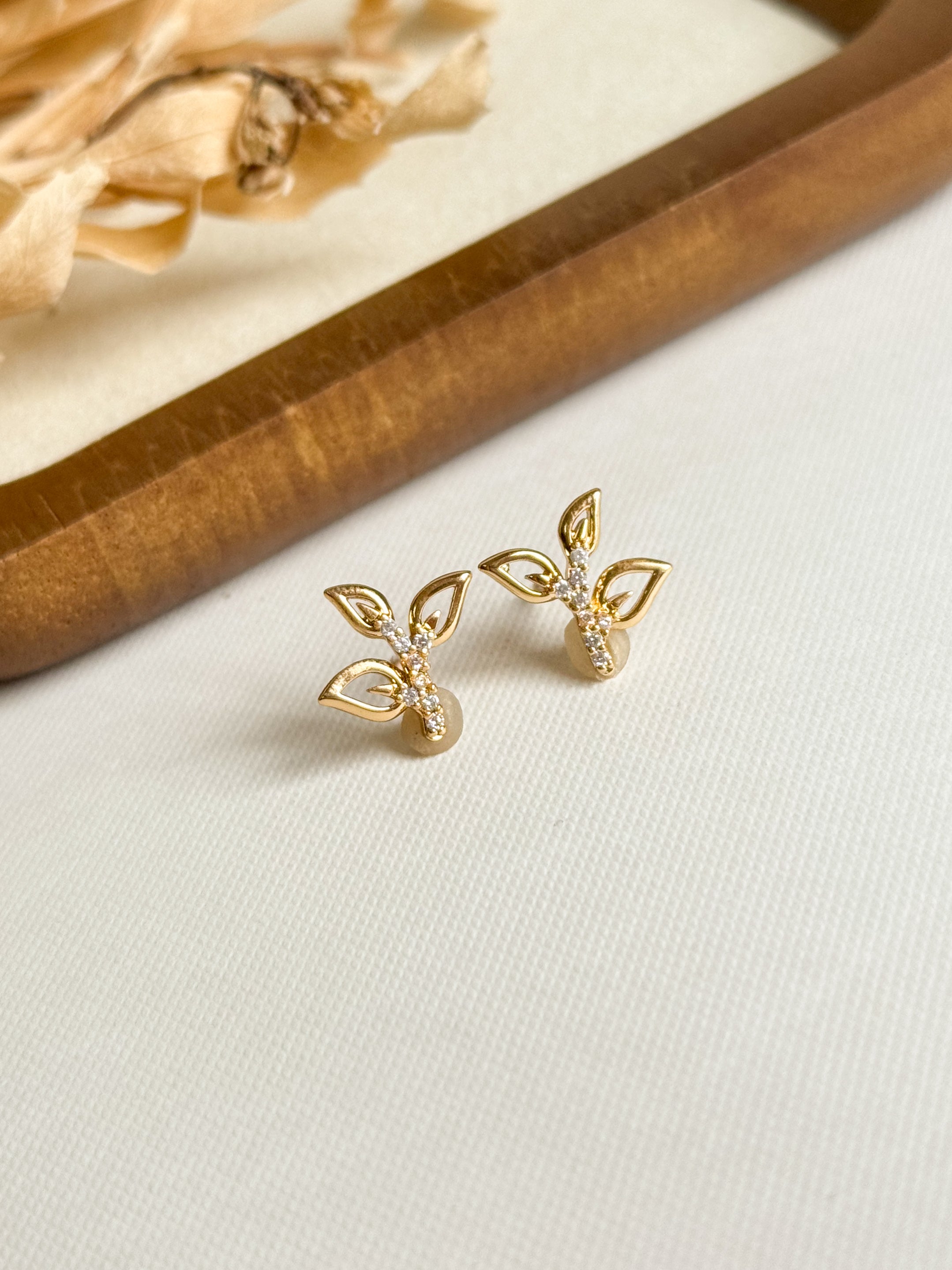 Aretes Brote Zirconias