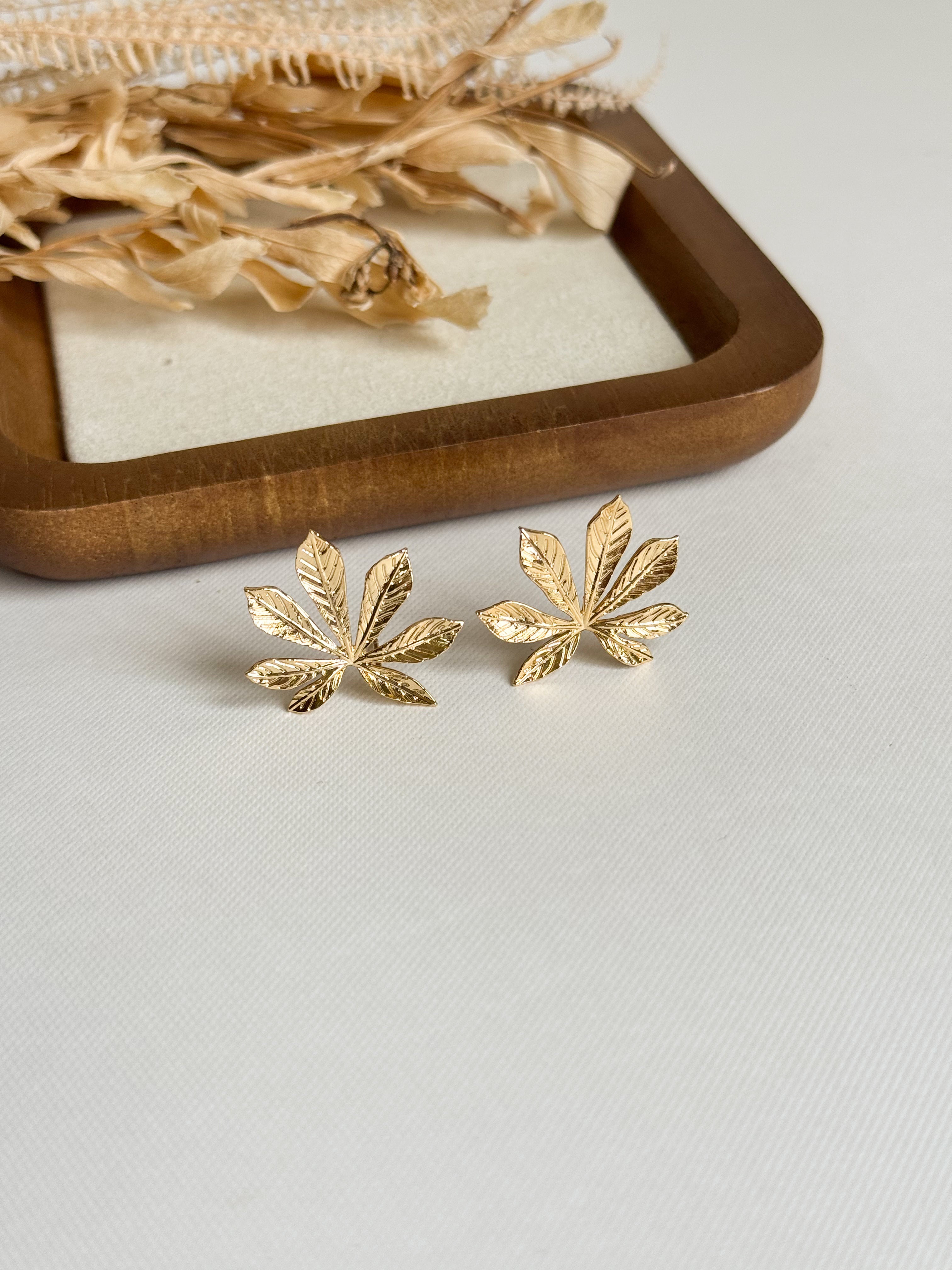 Aretes Hoja de Yuca