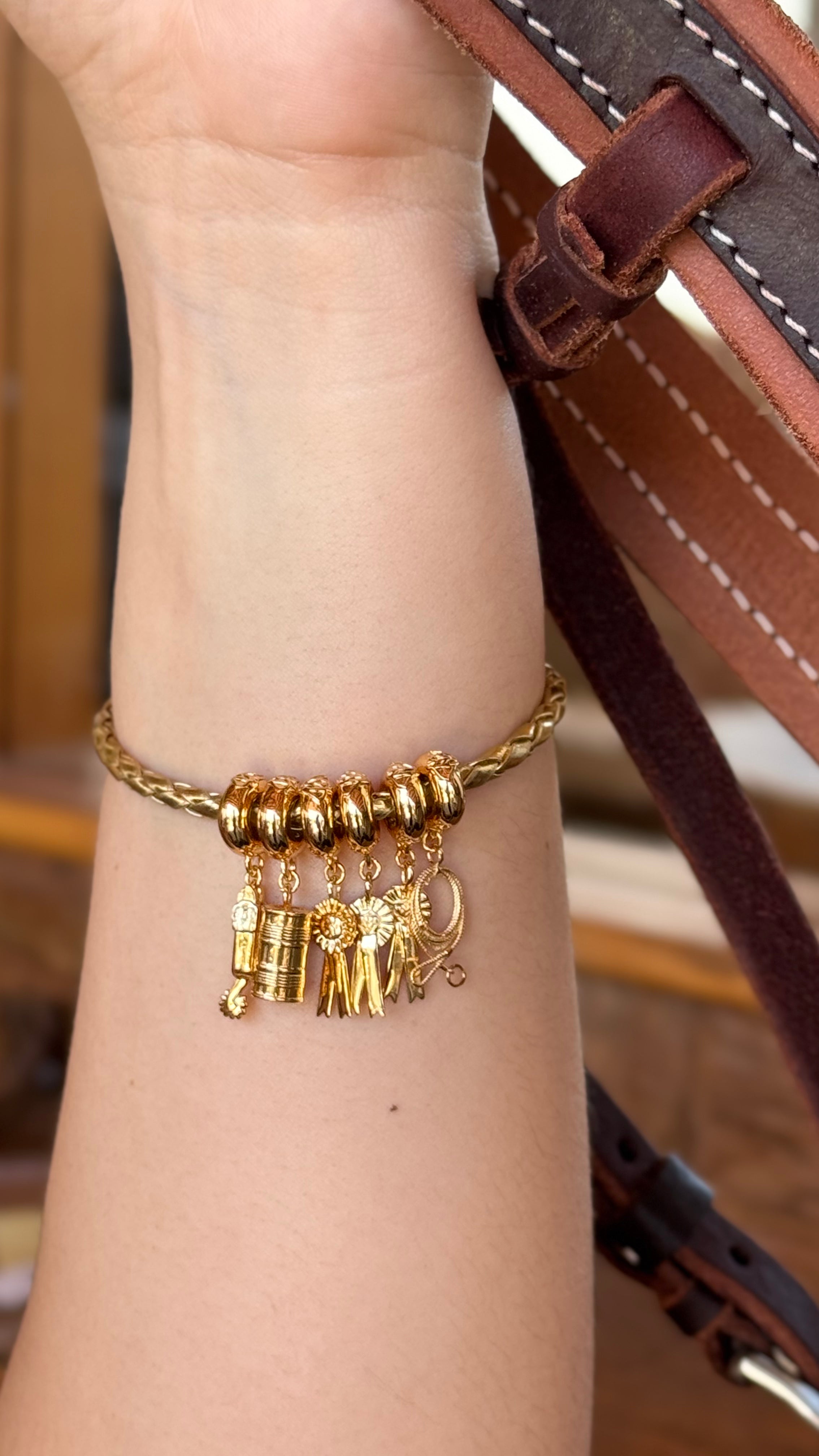 Pulsera de Cuero para Charms