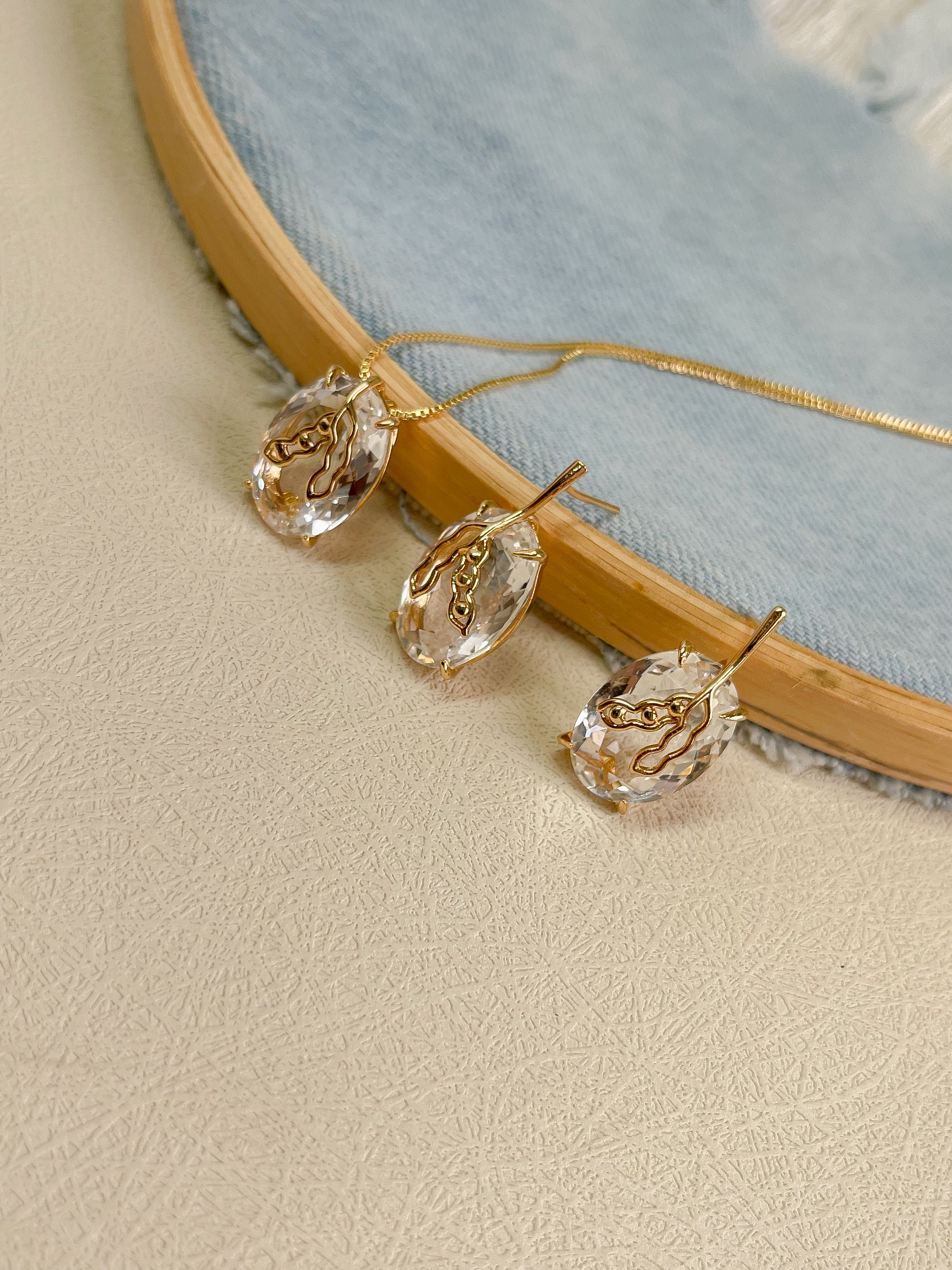 Aretes Soya con Piedra