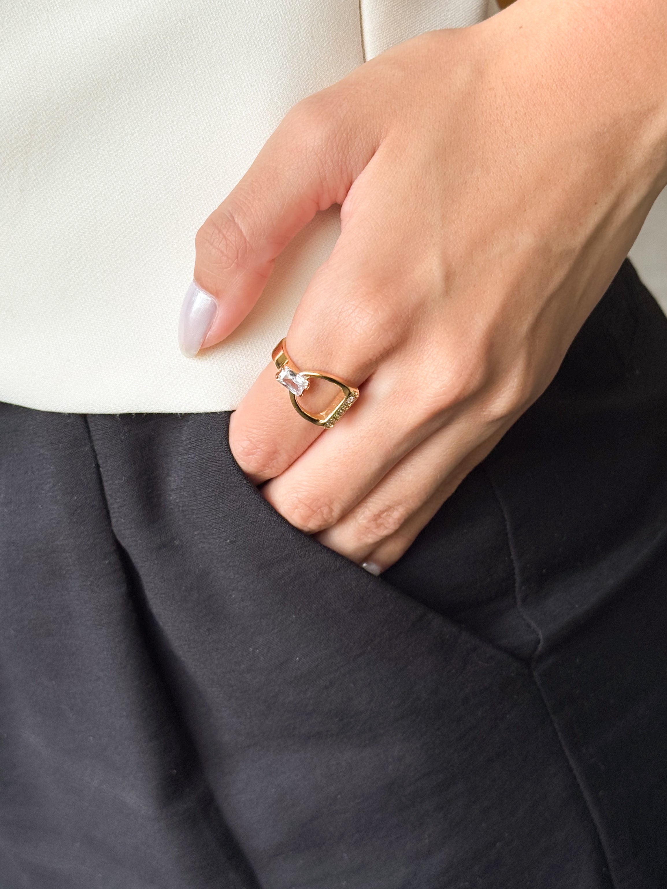 Anillo Estribo – Zirconia