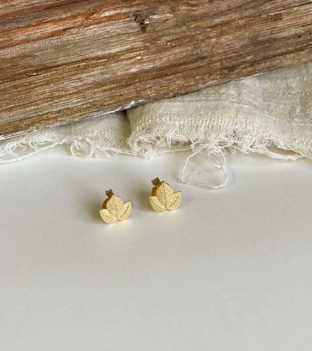 Aretes Hoja de Algodón