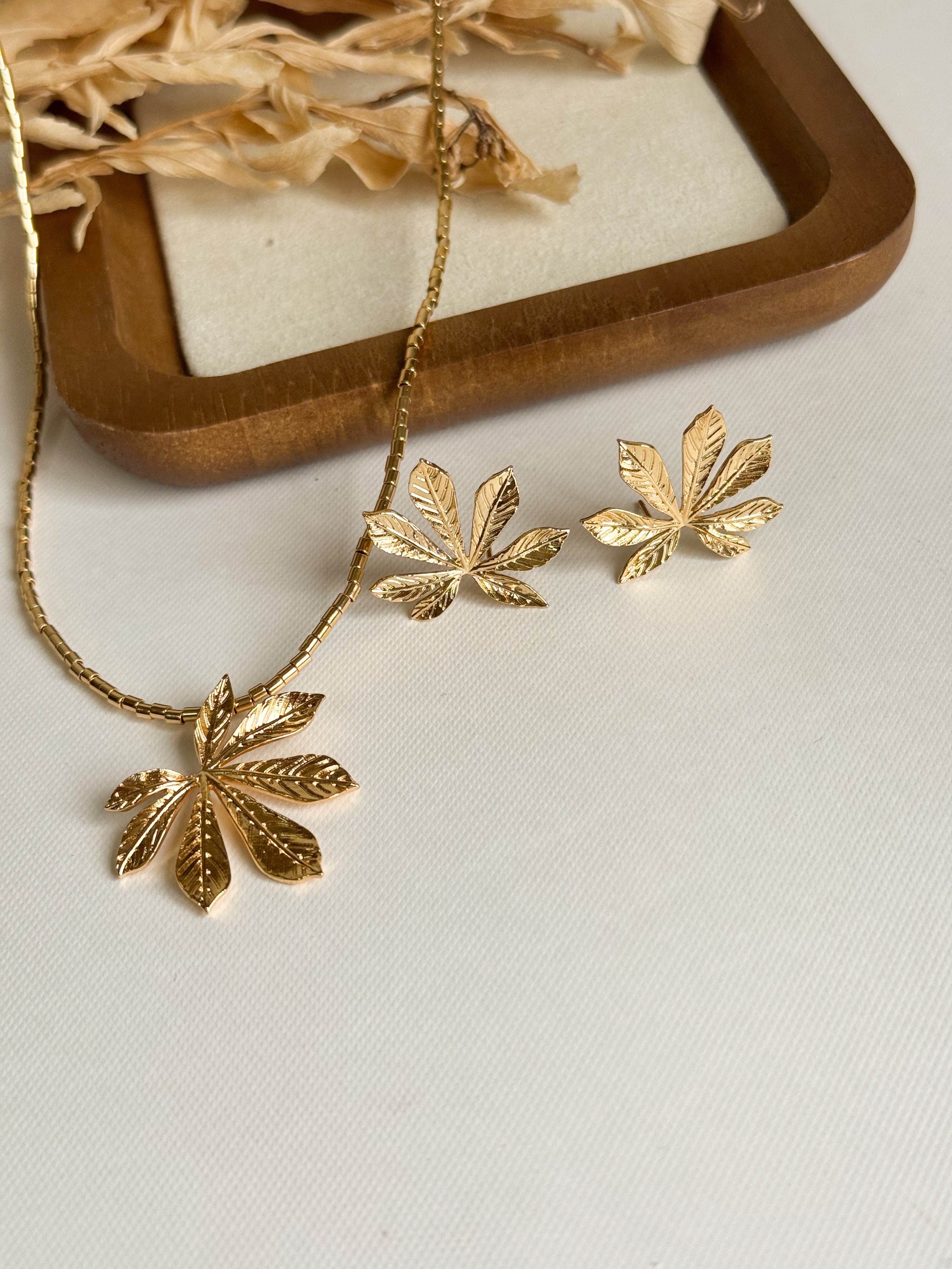 Collar Hoja de Yuca