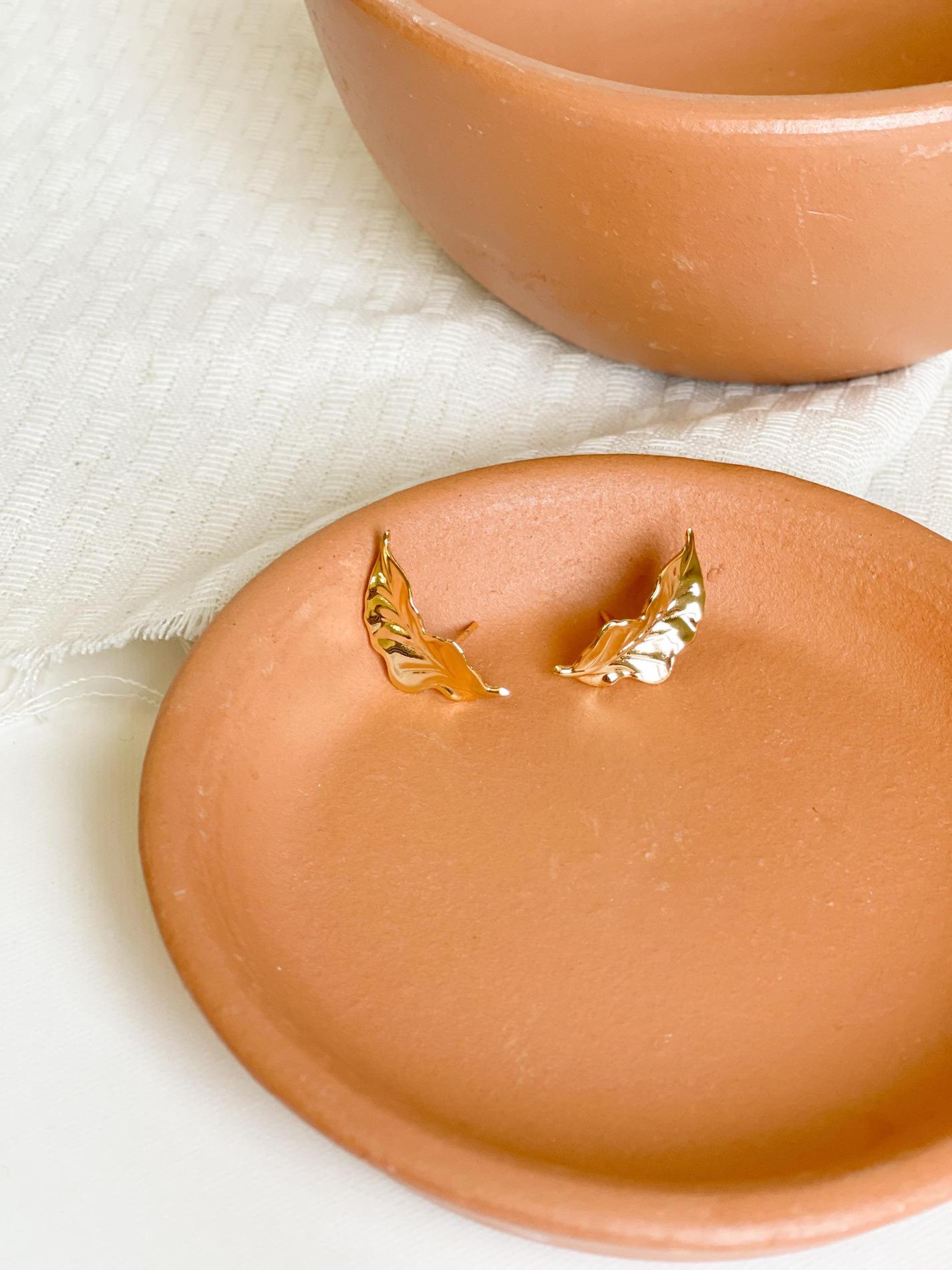 Aretes Hoja de Café