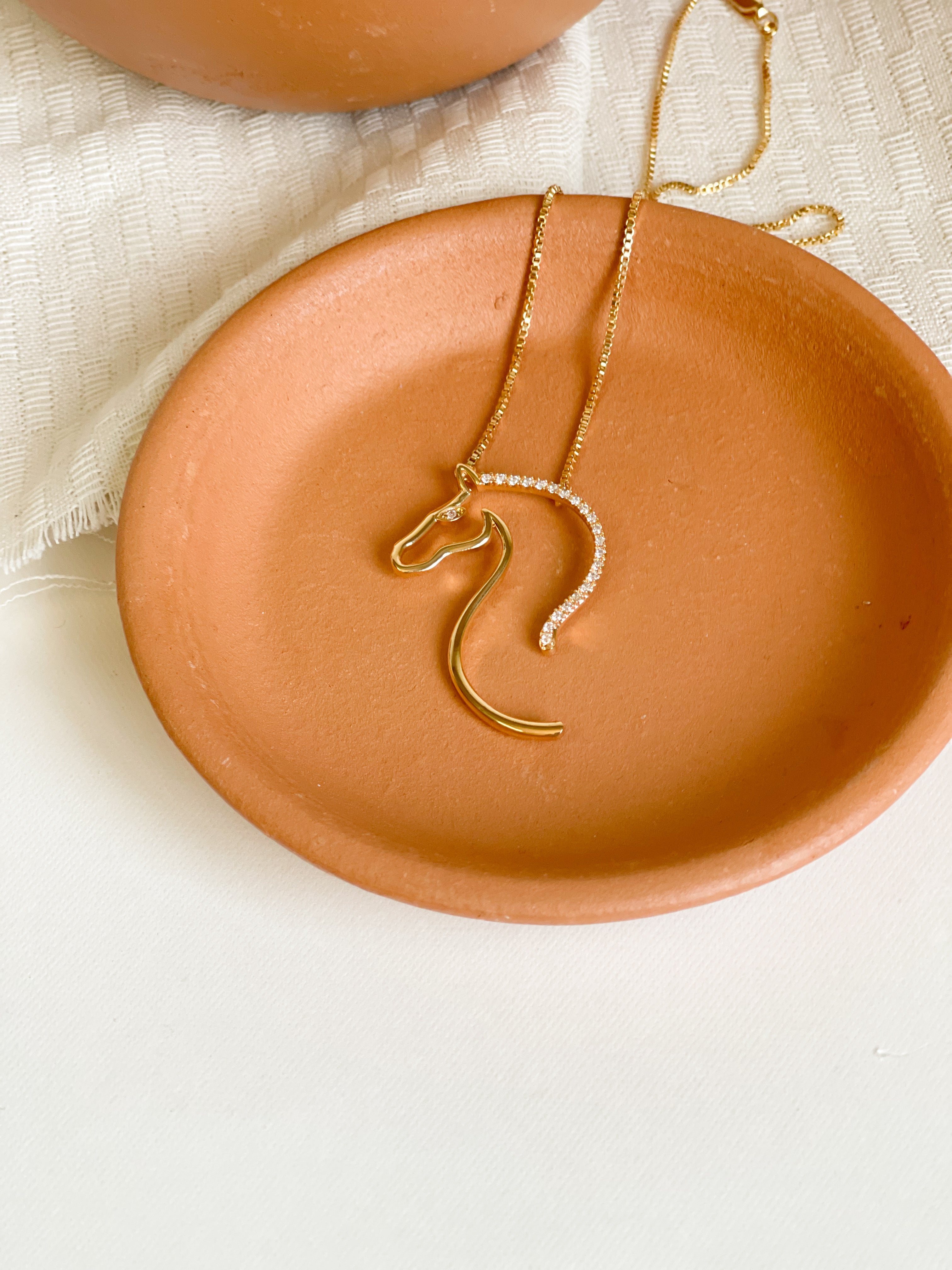 Collar Caballo Zirconias