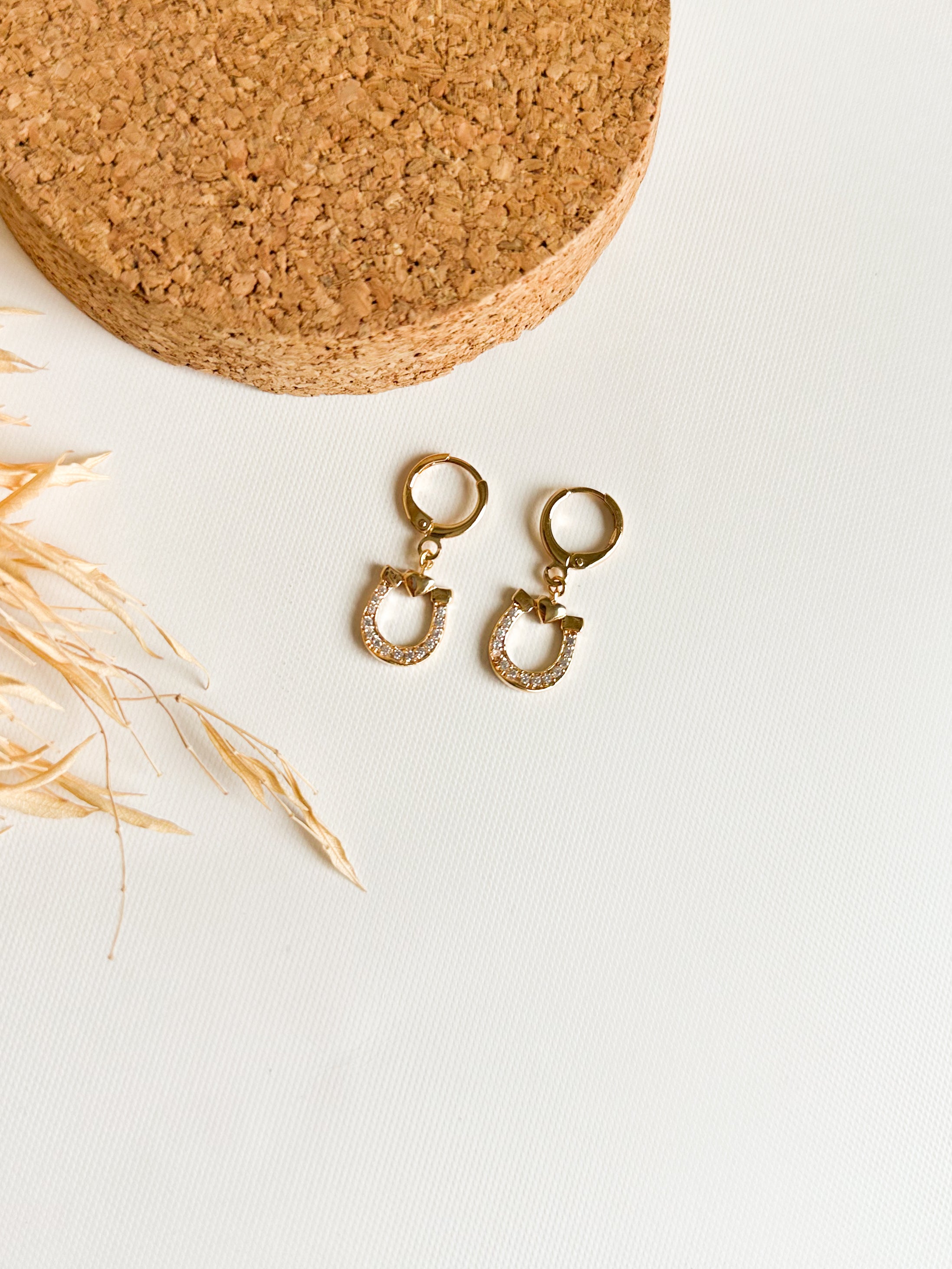 Aretes Herradura Corazón