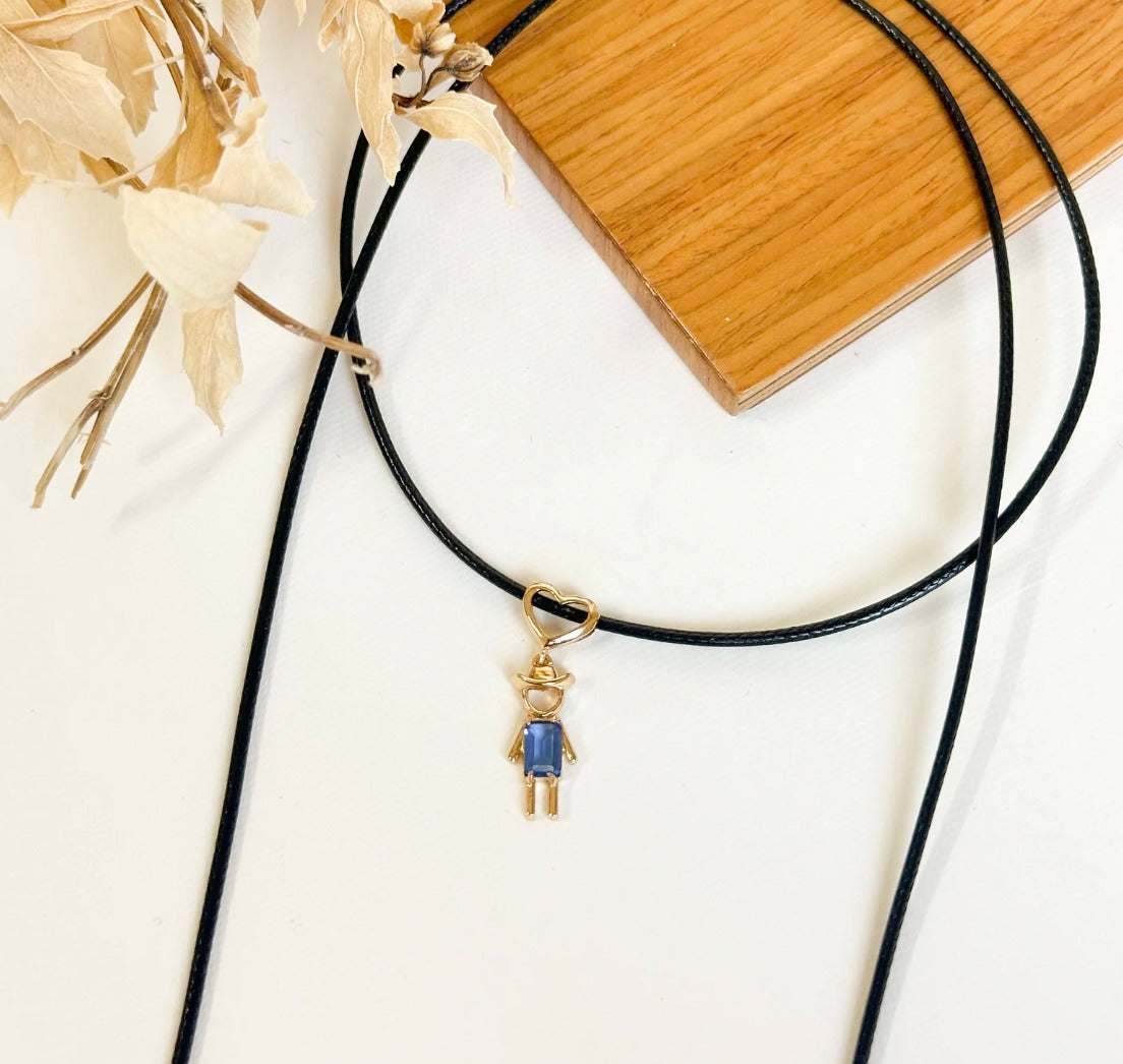 Collar Raíces de Amor Cuero - Personalizable