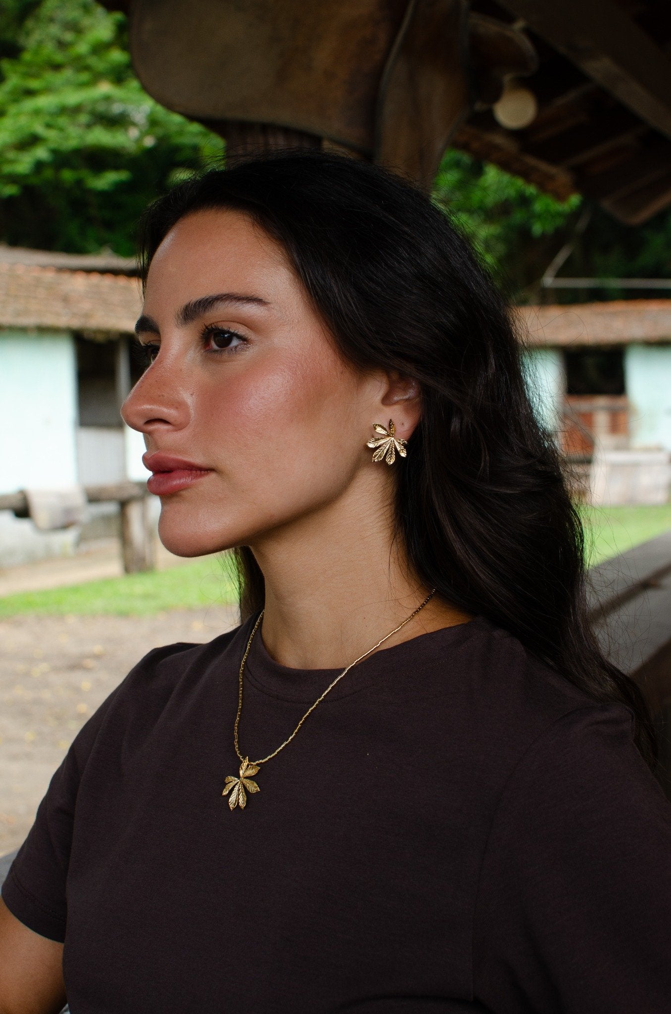 Aretes Hoja de Yuca