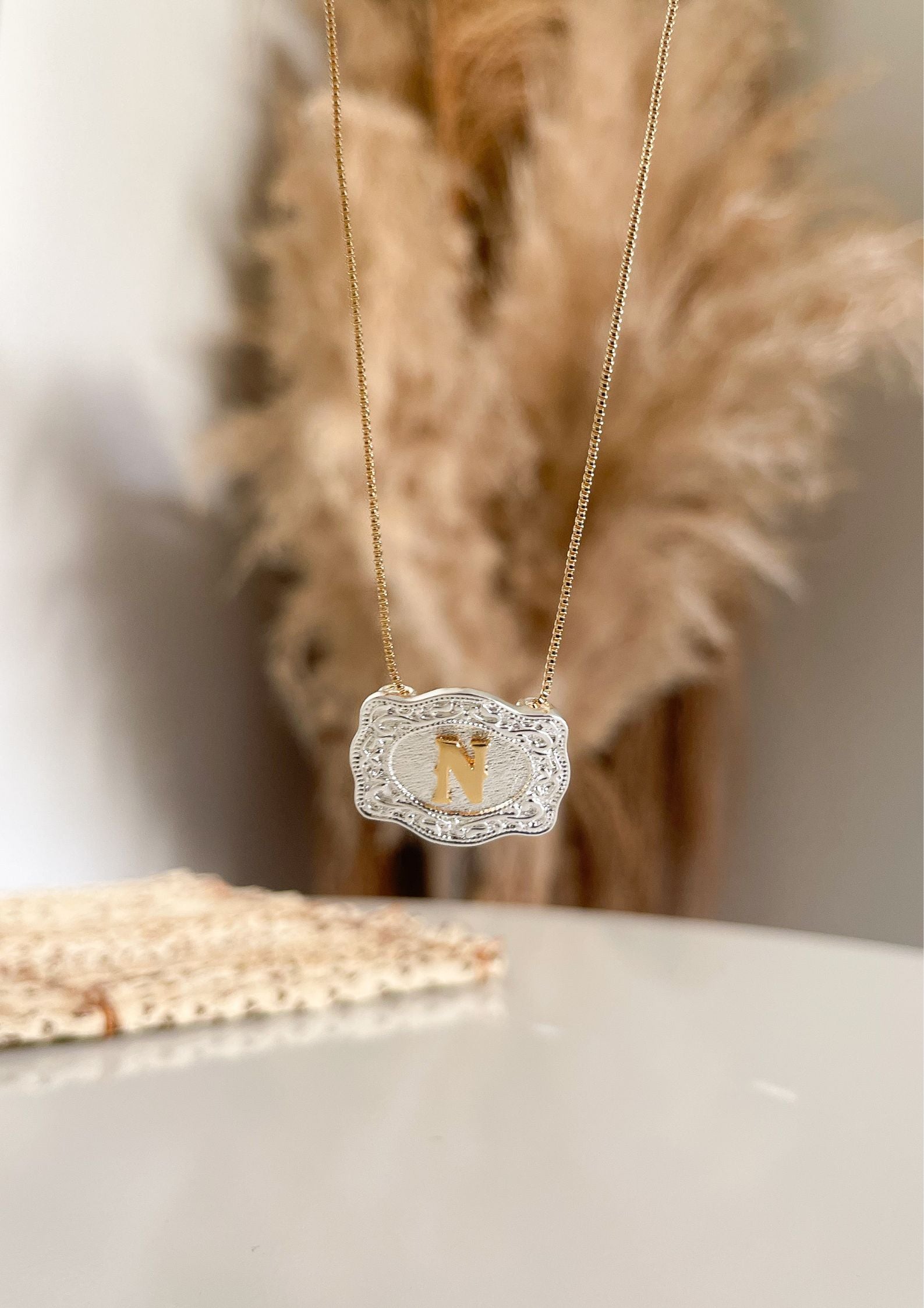 Collar Hebilla con Inicial