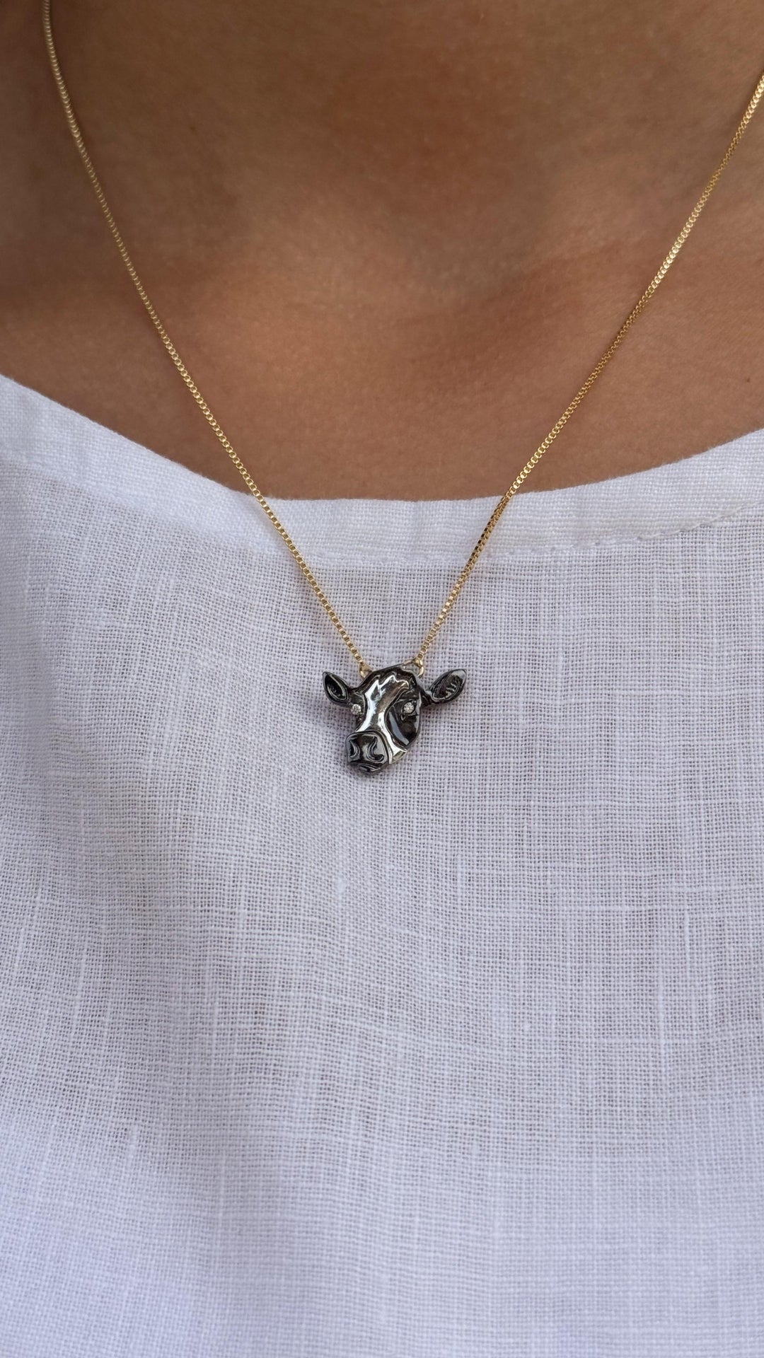 Collar Vaca Bicolor
